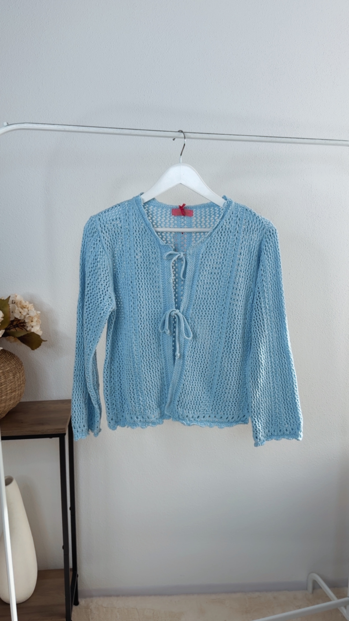 Strickjacke Malia Häkelmuster Uni Made in Italy 34-40/42