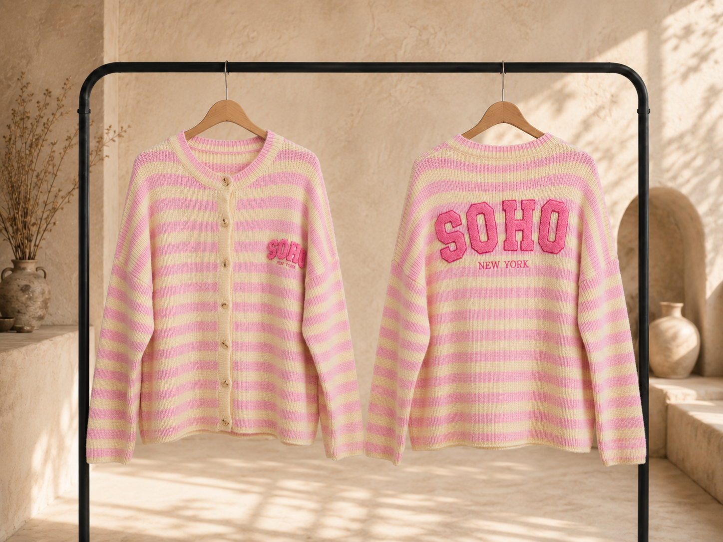 Strickjacke Yara - SOHO Stripes Made in Itlay 34-40/42 Cardigan