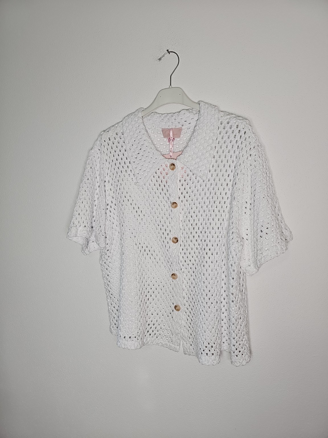Bluse Zaria Häkelbluse Uni Made in Italy 34-40/42 Sommerschnapper – vom Umtausch ausgeschlossen