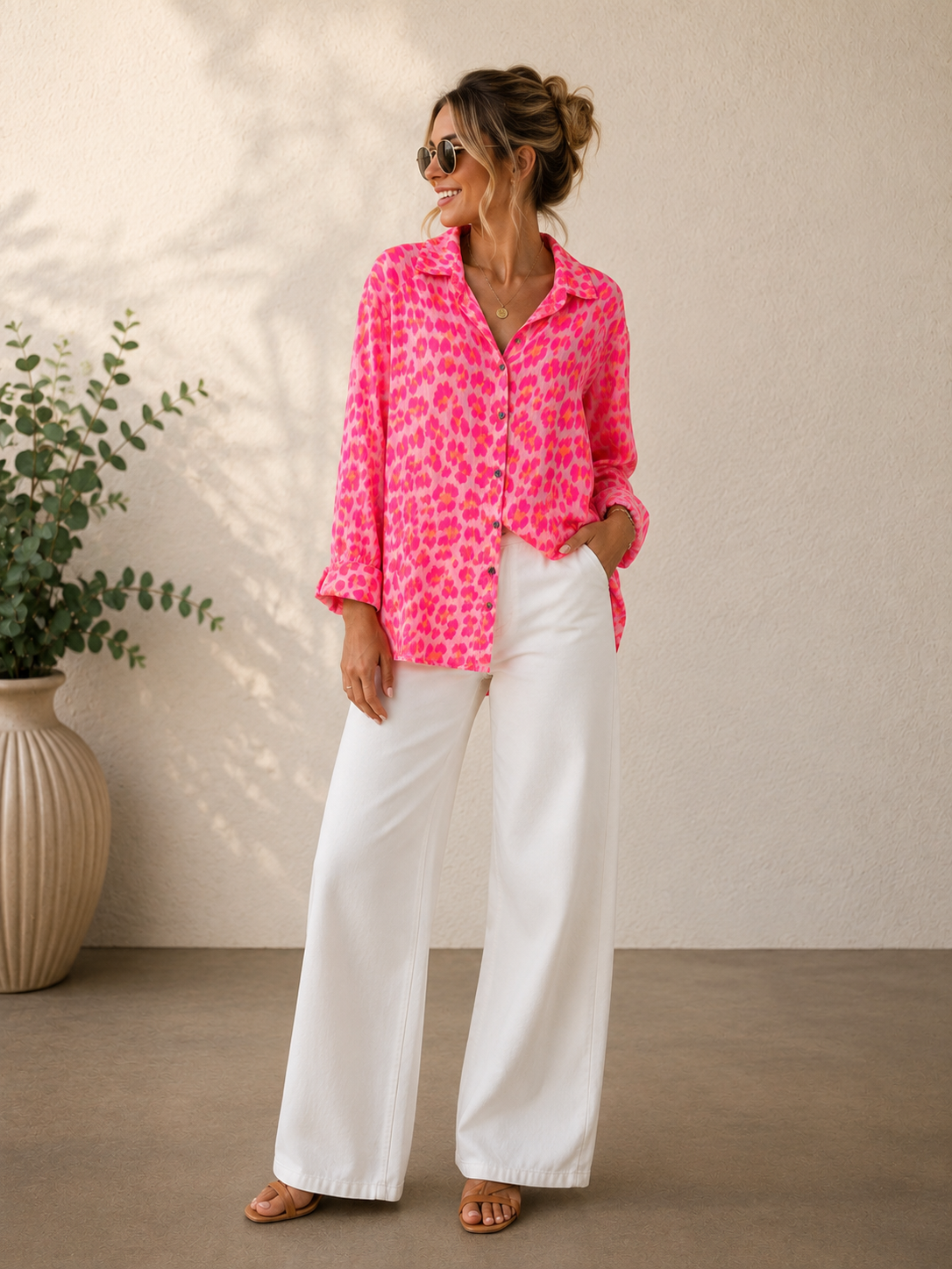 Bluse Musselin Leo Kiano Made in Italy 34-42/44