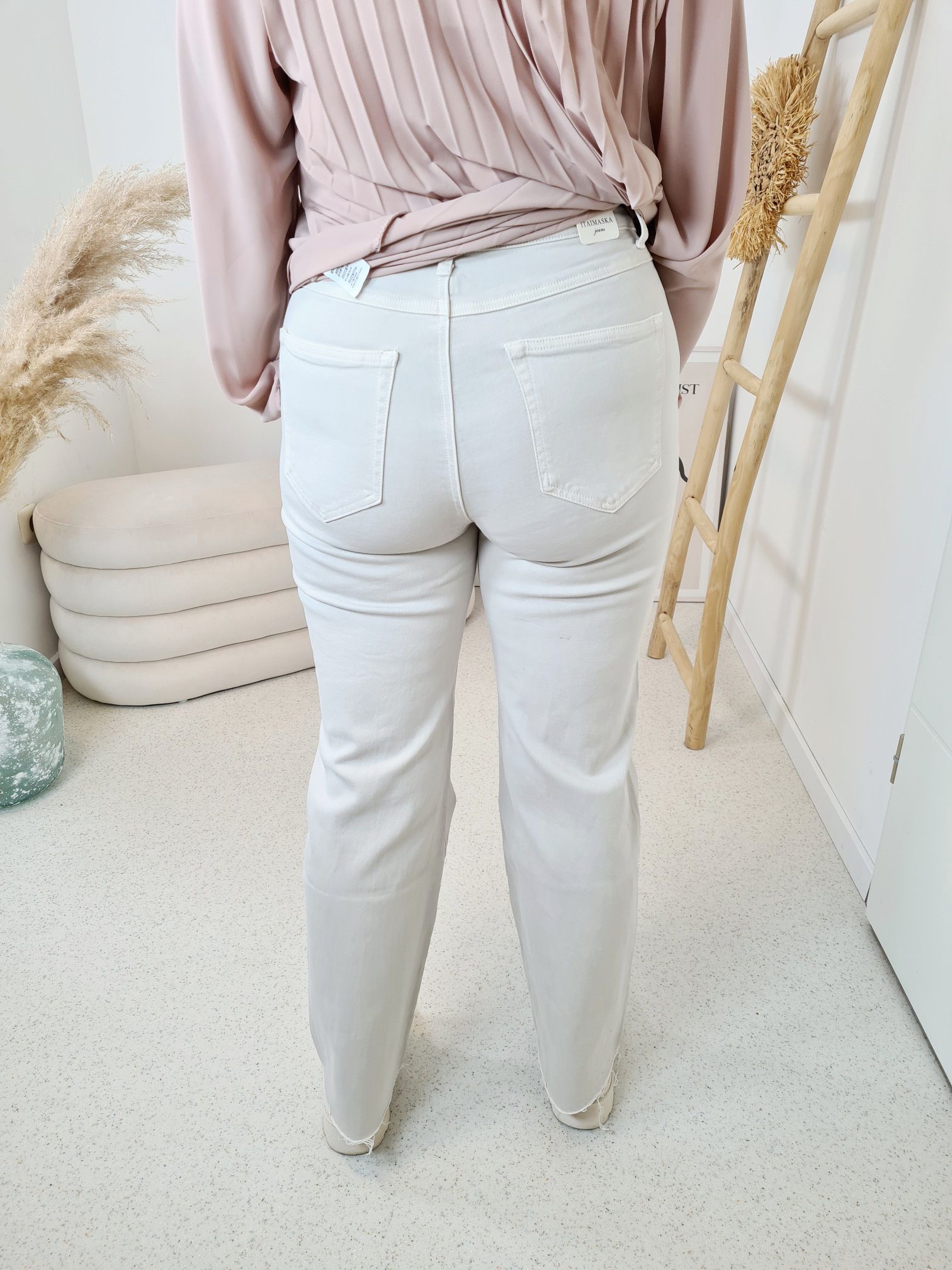 MARLENE JEANS VICENZA BEIGE- VARIANTENARTIKEL Denim Schlag Hose MARLENE JEANS VICENZA BEIGE- VARIANTENARTIKEL Denim Schlag Hose
