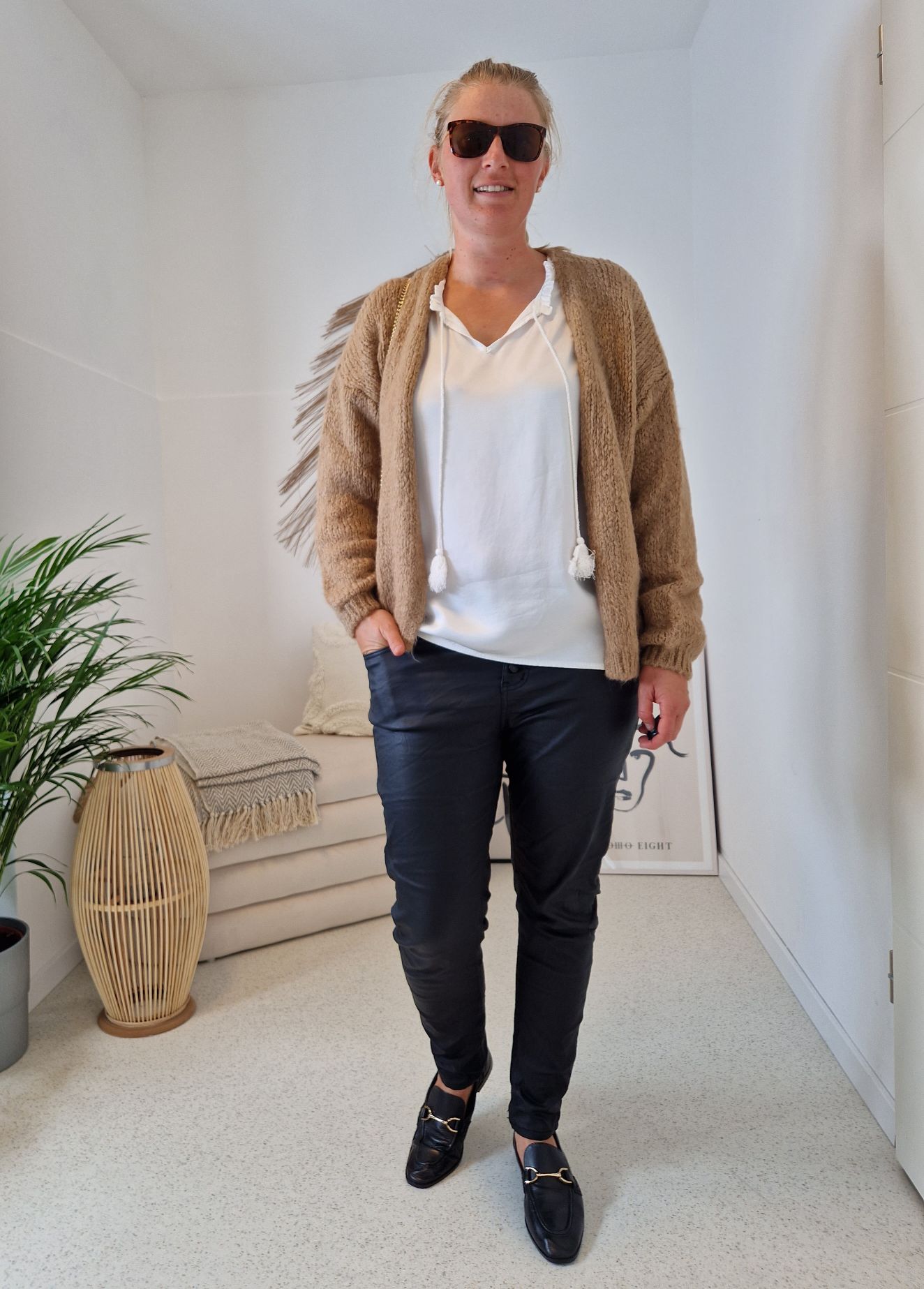KNIT CARDIGAN MILLY CAMEL 34-42 Made in Italy kurze Strickjacke KNIT CARDIGAN MILLY CAMEL 34-42 Made in Italy kurze Strickjacke