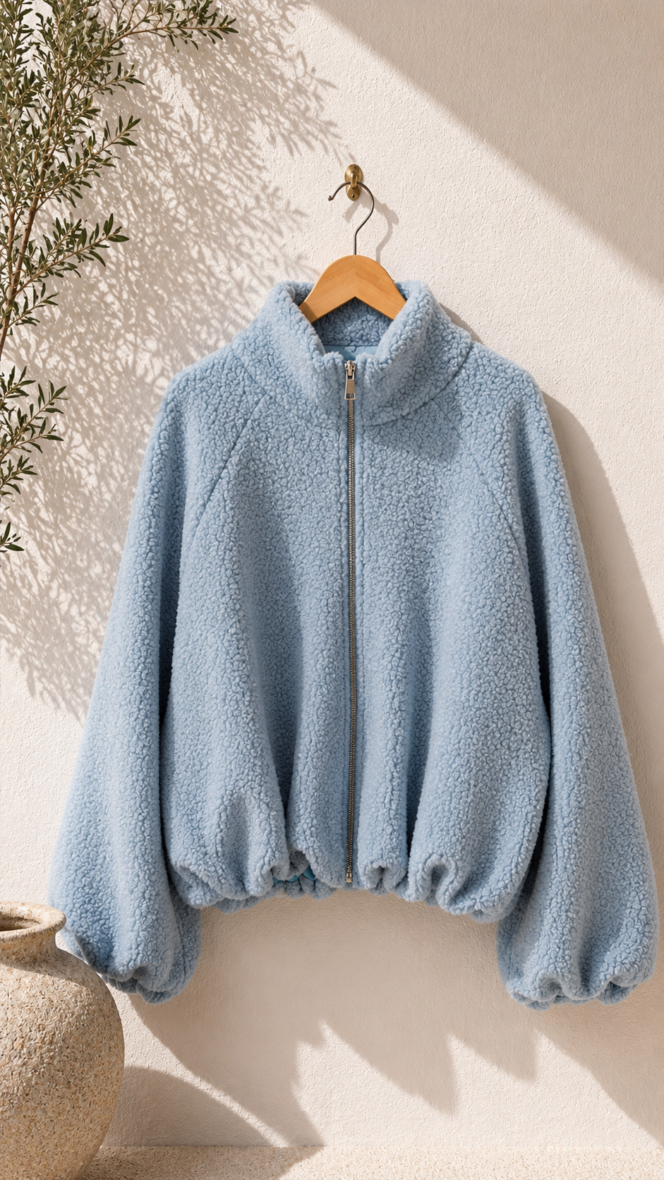 Bouclé-Jacke Uni I NO.JA0021 I Made in Italy I 34-42/44