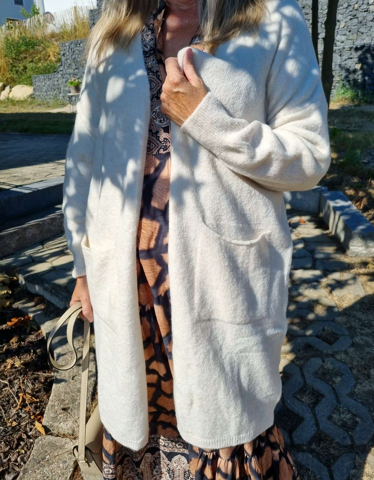 EDLER KNIT CARDIGAN TEODORA BEIGE Strick Jacke Mantel 34-42 Made in Italy EDLER KNIT CARDIGAN TEODORA BEIGE Strick Jacke Mantel 34-42 Made in Italy