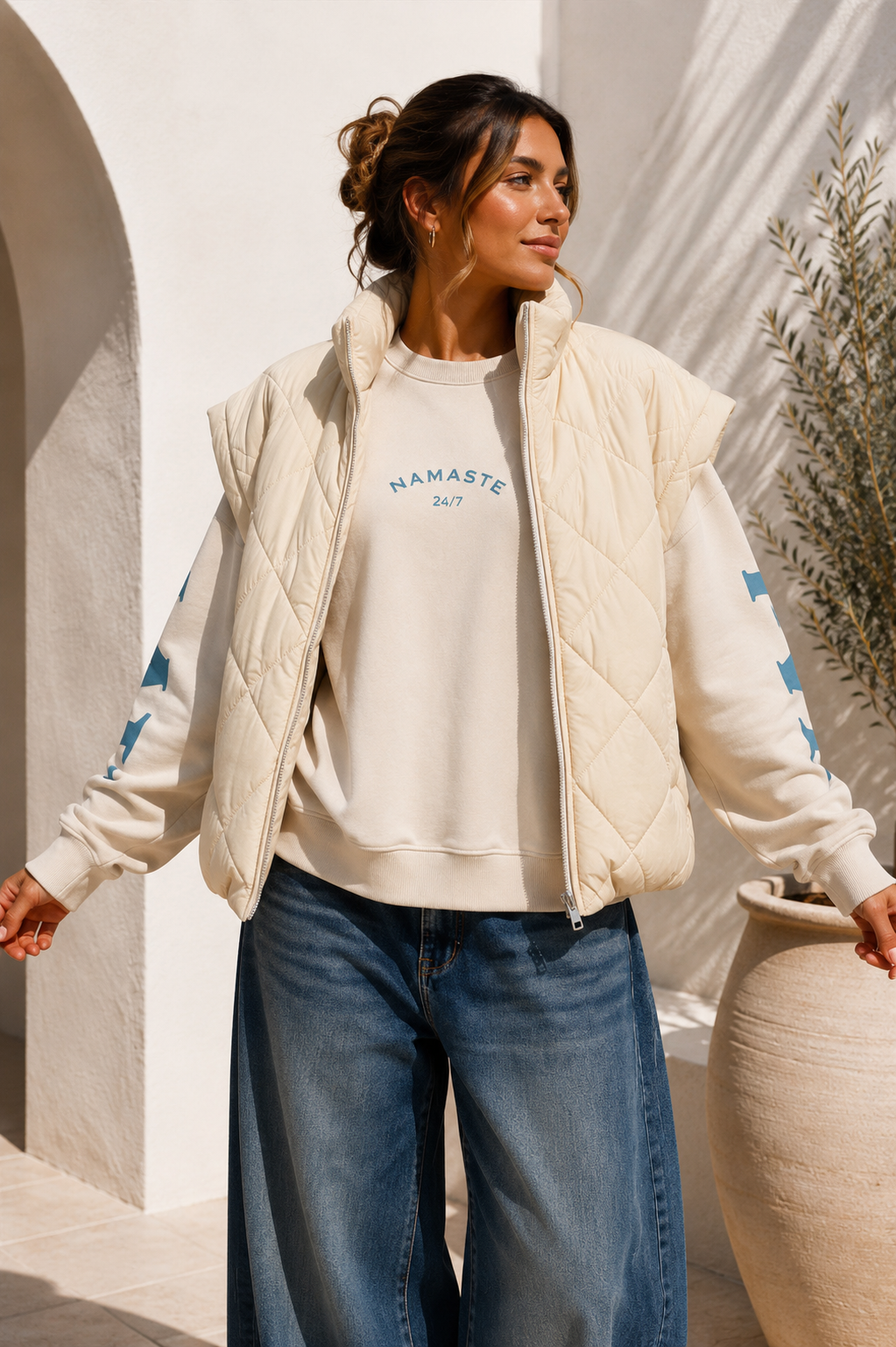 Steppjacke Svenja – Made in Italy – lässiger Spätsommer-Look Gr. 34-42
