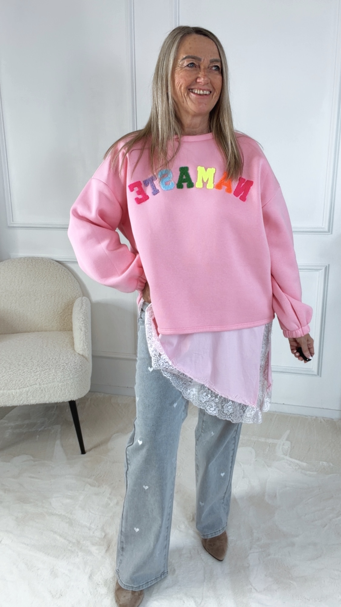 STATEMENT SWEATER NAMASTE Namaste Made in Italy 34-42