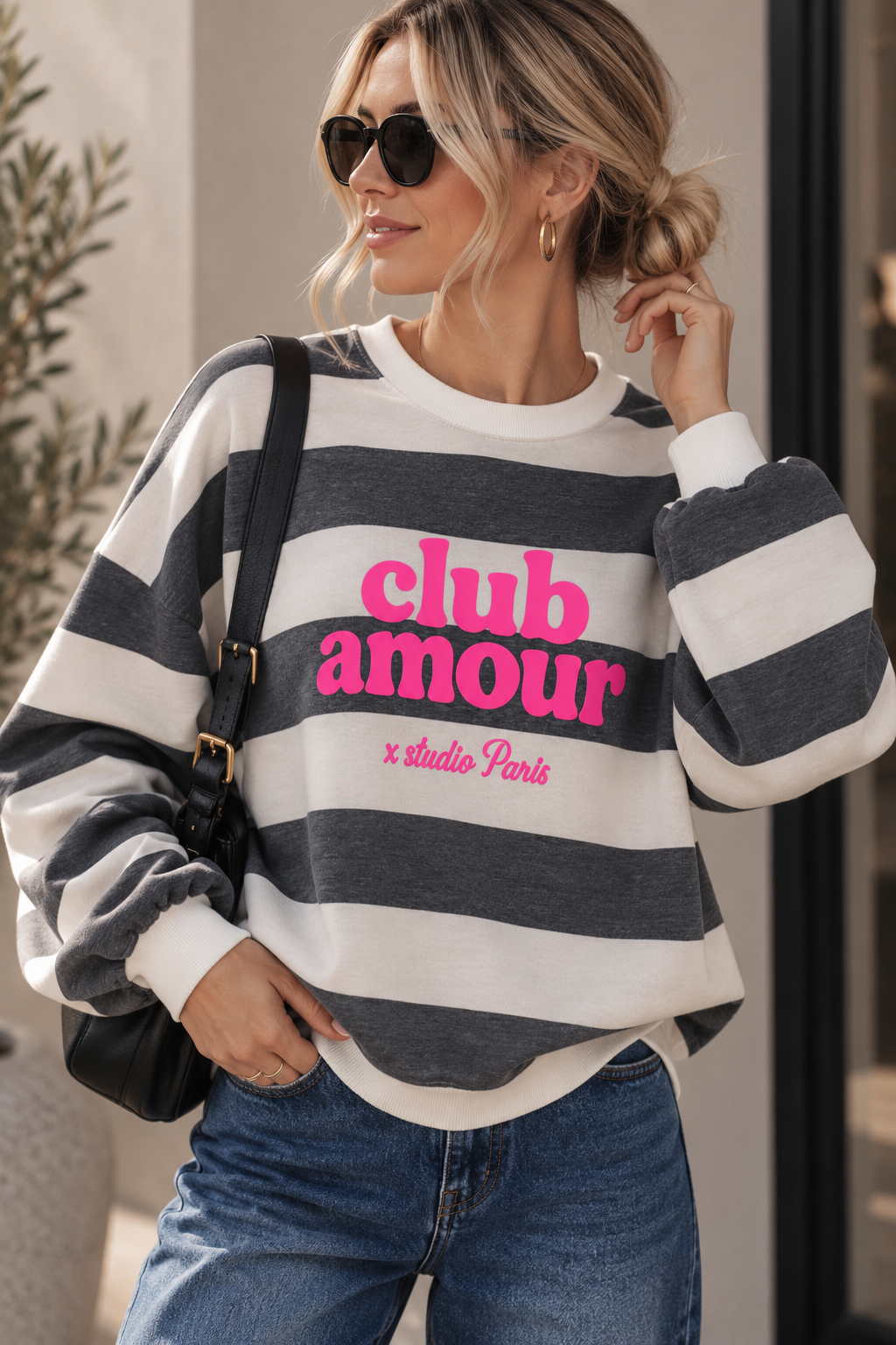 SW0118 Streifen-Sweater Paris I 34-42 I Made in Italy