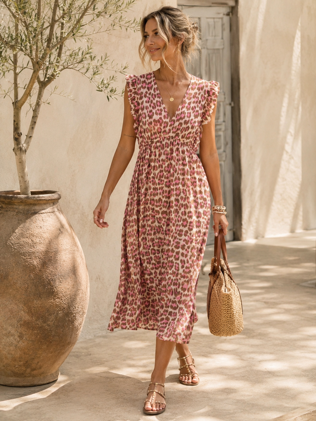 Kleid Arusha – Musselinkleid mit Boho-Charme  – Made in Italy |  tragbar bis Größe 42/44