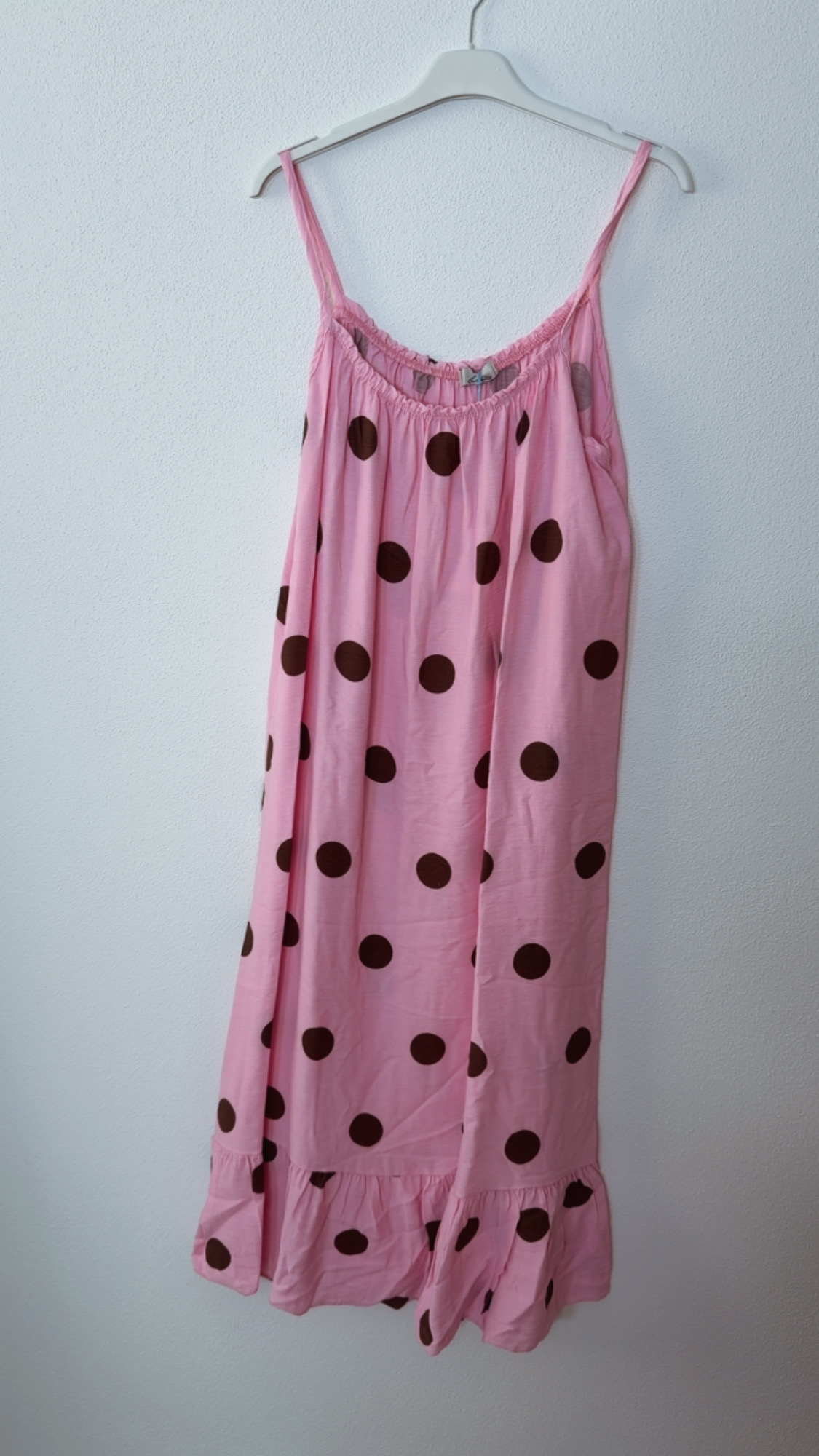 Dots Kleid Isla Spaghettiträger Made in Italy 34-42