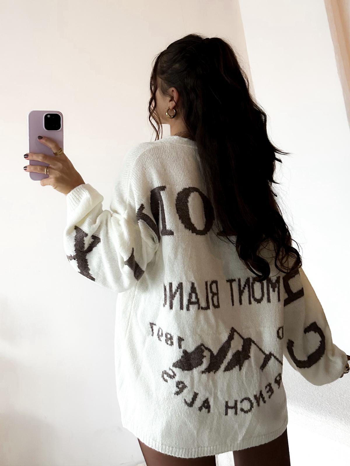 COZY KNIT JACKE MOUNTAIN LOVE Made in Italy 36 -44