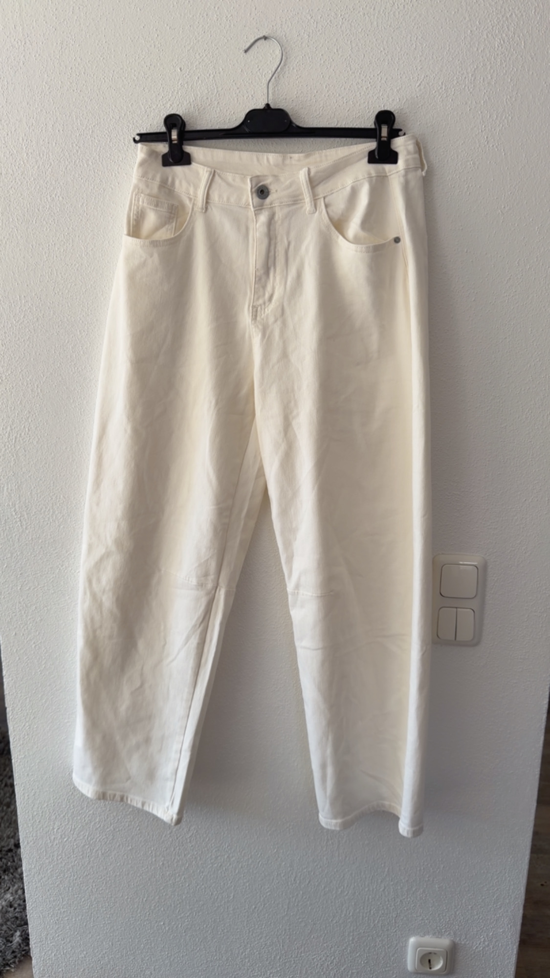 Jeans Neria Weiß Made in Italy