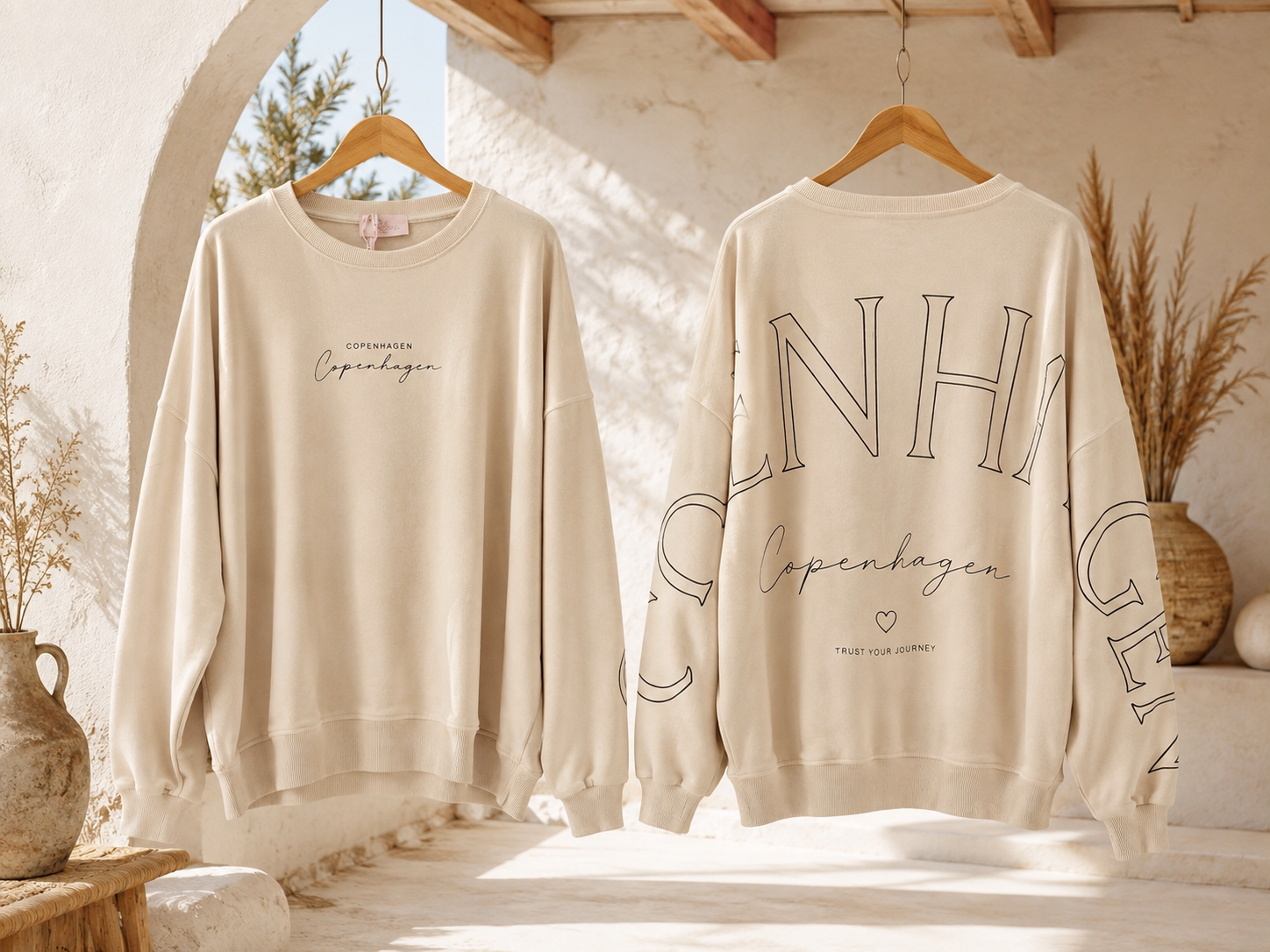 Sweatshirt Copenhagen I NO. SW0016 I lässiger Oversize-Look I Made in Italy 34-42/44