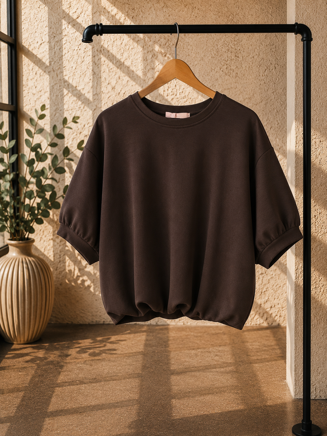 Cropped Butterstoff-Shirt Eleni Made in Italy 34-40/42
