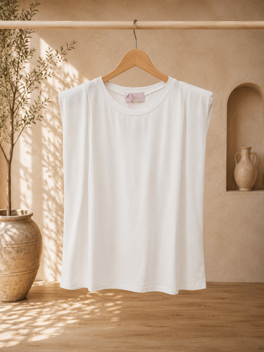 Shirt Talina mit Schulterpolstern Made in Italy 34-42/44