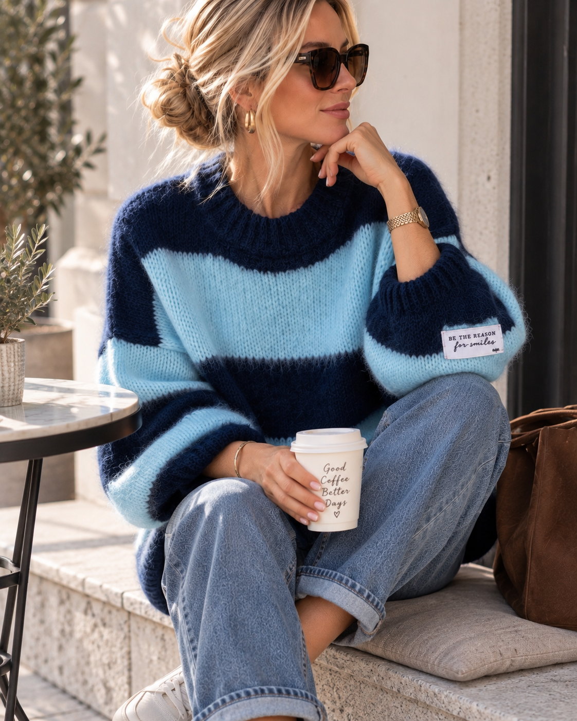 Kuschelpullover SP0082 – Made in Italy Gr. 34-42 Strick Pullover