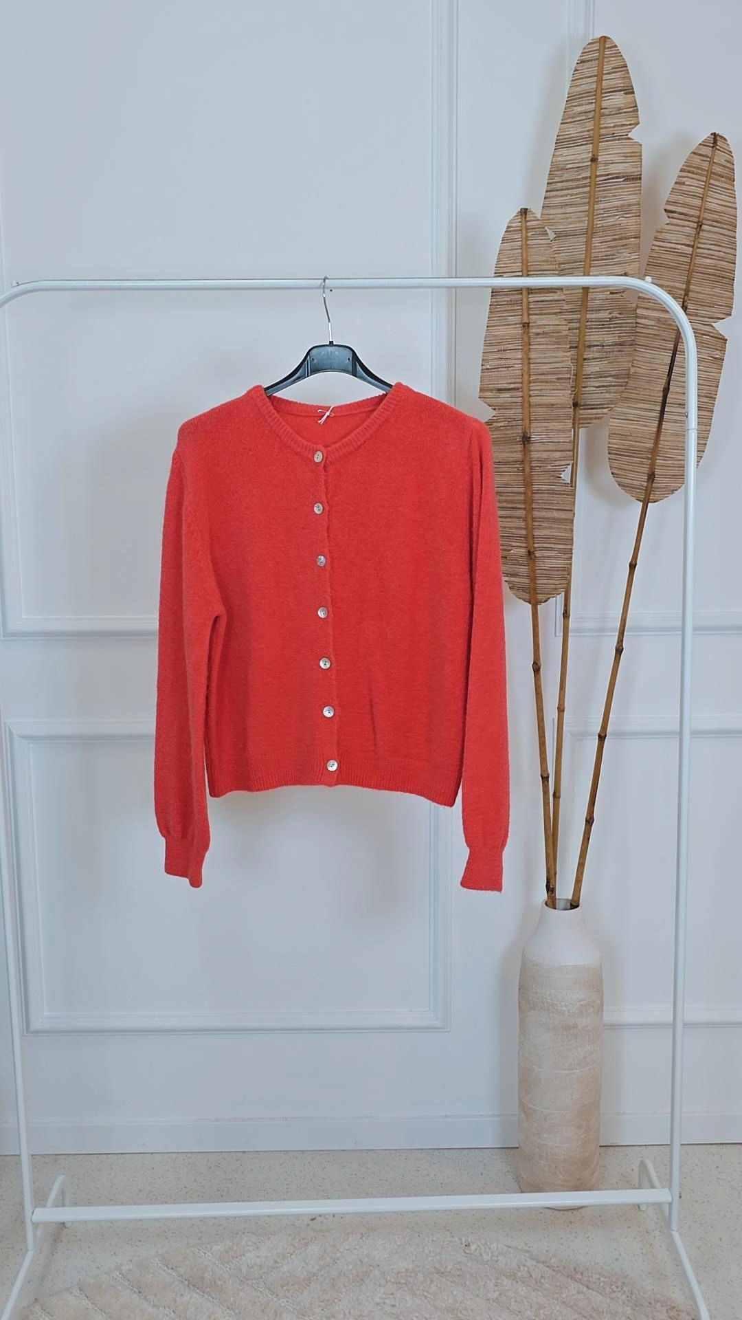 EDLER STRICKCARDIGAN XENIA Alpaka Made in Italy Größe 34 - kleine 42